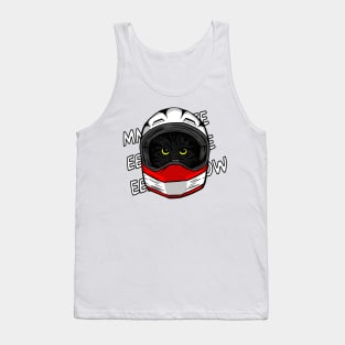 funny cat driver – Meeeeeeeow, the sound of formula m1ao (Luigi) Tank Top